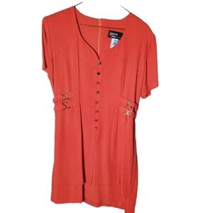 Dawn Joy Vintage Pink/Coral Dress Approximately Size 10